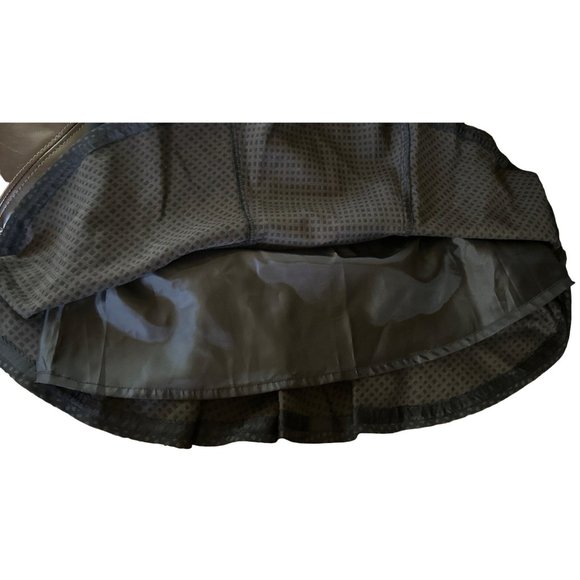 Worthington Fit & Flare Mini Skirt Check Pattern Dark Brown & Black Women Size 6 - Picture 5 of 10